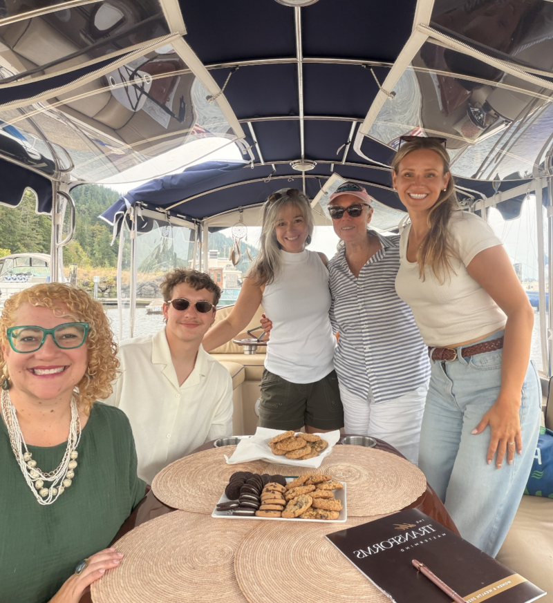 Business owners on a sailboat